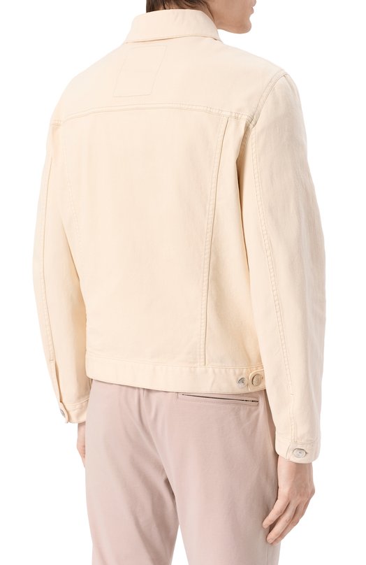 Джинсовая куртка Brunello Cucinelli M277P6910 Бежевый  M277P6910 Фото 4
