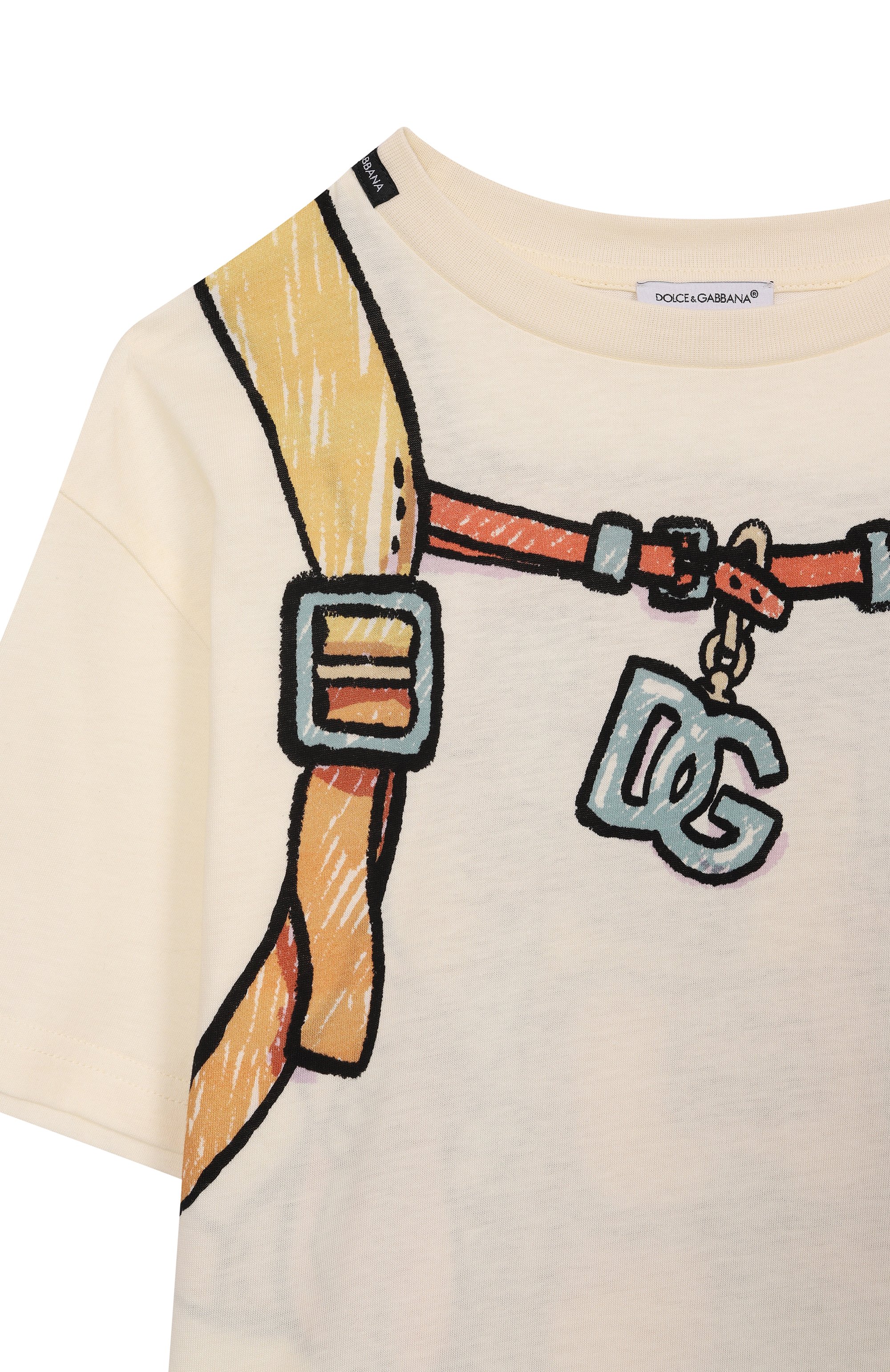 Хлопковая футболка DOLCE & GABBANA, арт. L4JTHV/II7IP/8-12+, фото 3