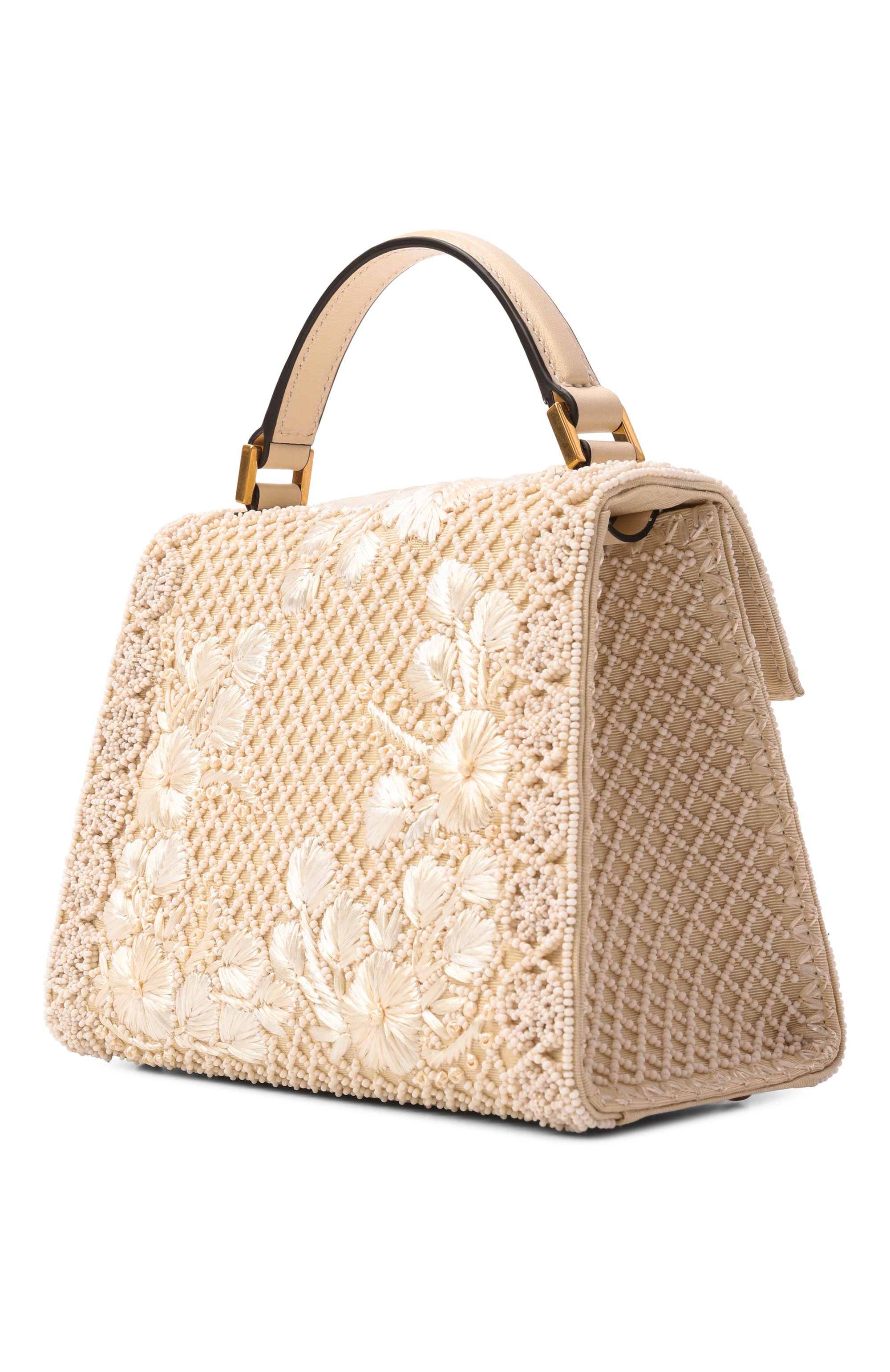 Сумка vsling mini VALENTINO кремового цвета по цене 540500 руб., арт. 8W2B0R91/PFT, фото 4 Сумка vsling mini VALENTINO, арт. 8W2B0R91/PFT, фото 4