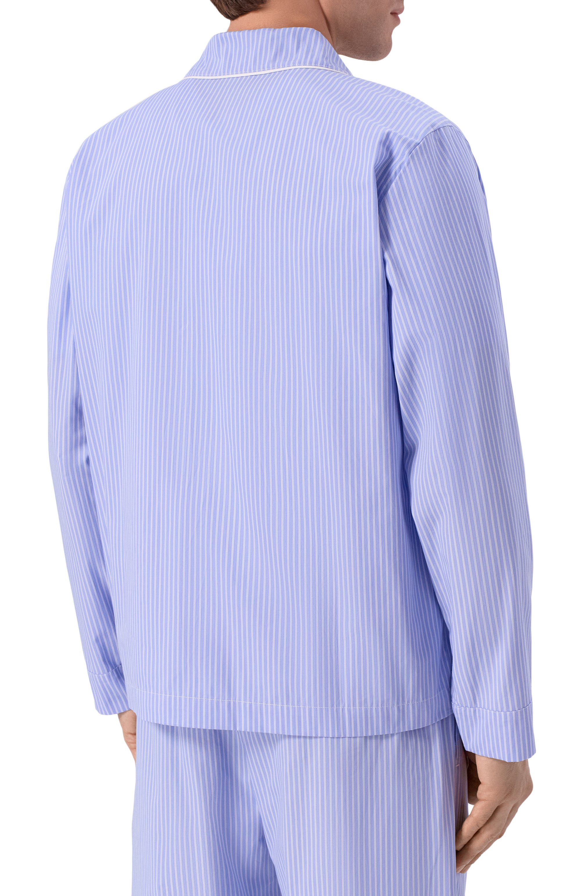 Хлопковая сорочка SPORTY AND RICH голубого цвета по цене 31450 руб., арт. SI02176243ST02/M, фото 4 Хлопковая сорочка SPORTY AND RICH, арт. SI02176243ST02/M, фото 4