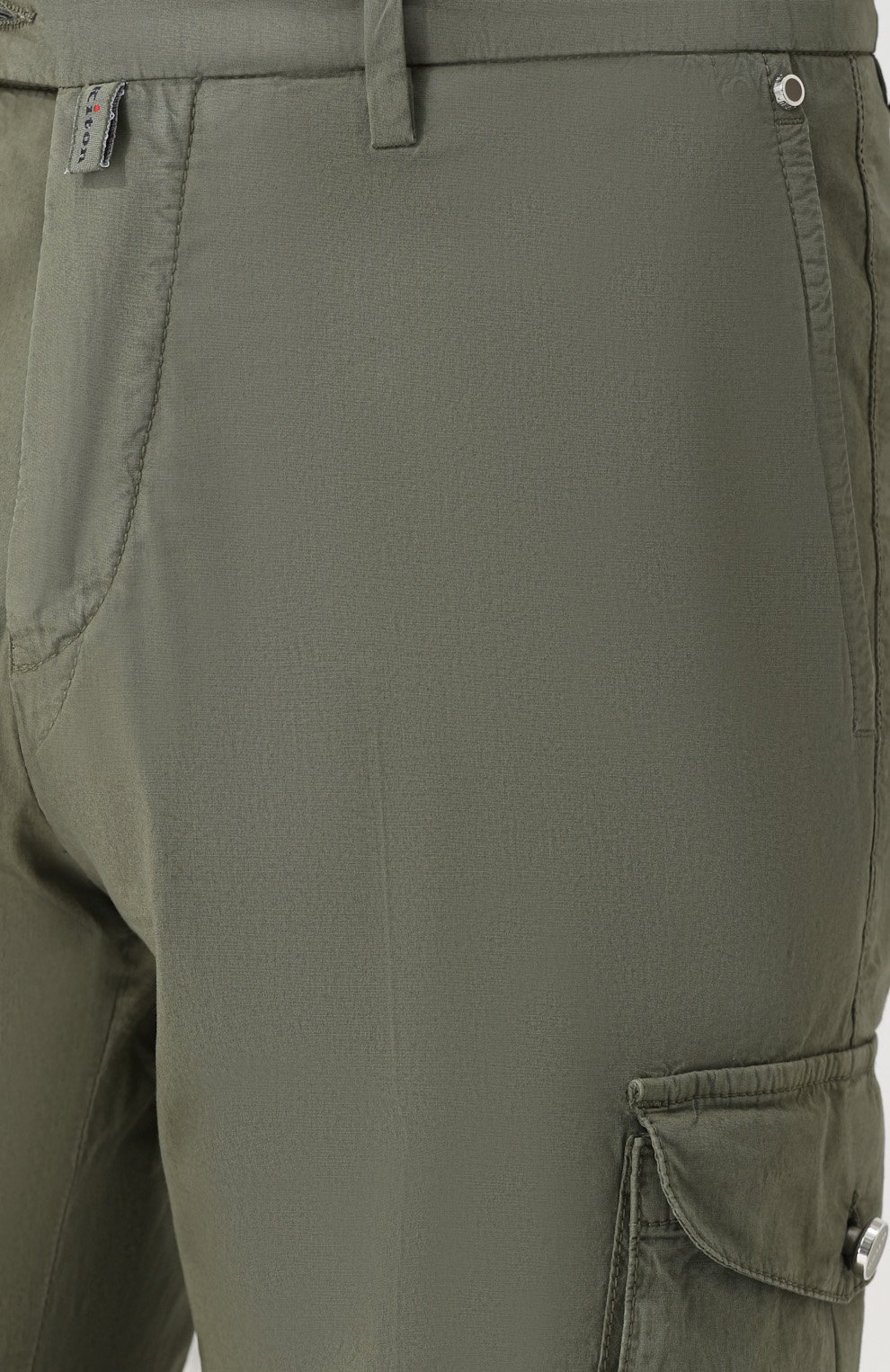 Хлопковые брюки карго KITON, арт. UFPPCA/6N78, фото 5