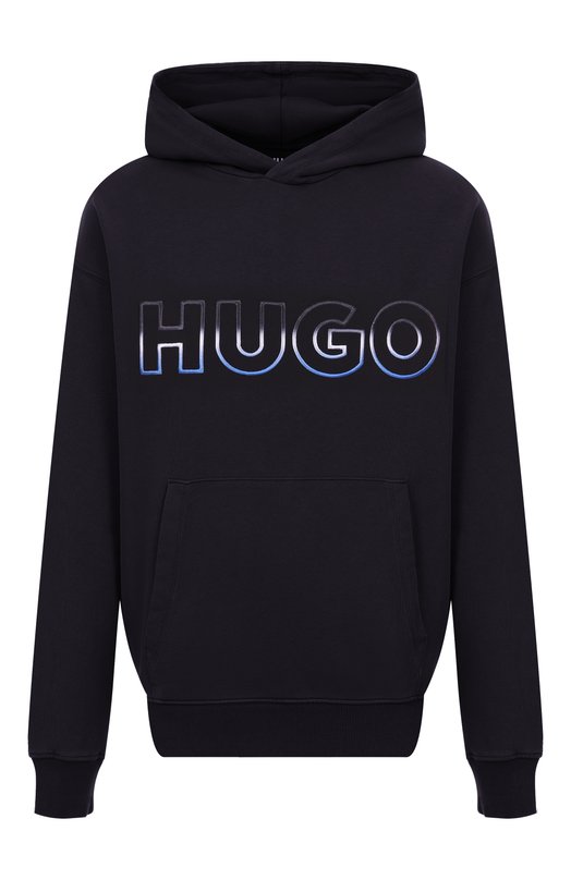Хлопковое худи HUGO Blue 50549151 Чёрный 50549151