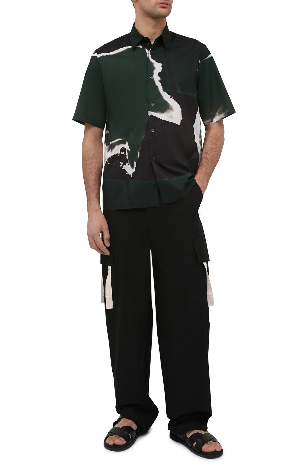 Хлопковая рубашка DRIES VAN NOTEN, арт. 211-20739-2063, фото 2