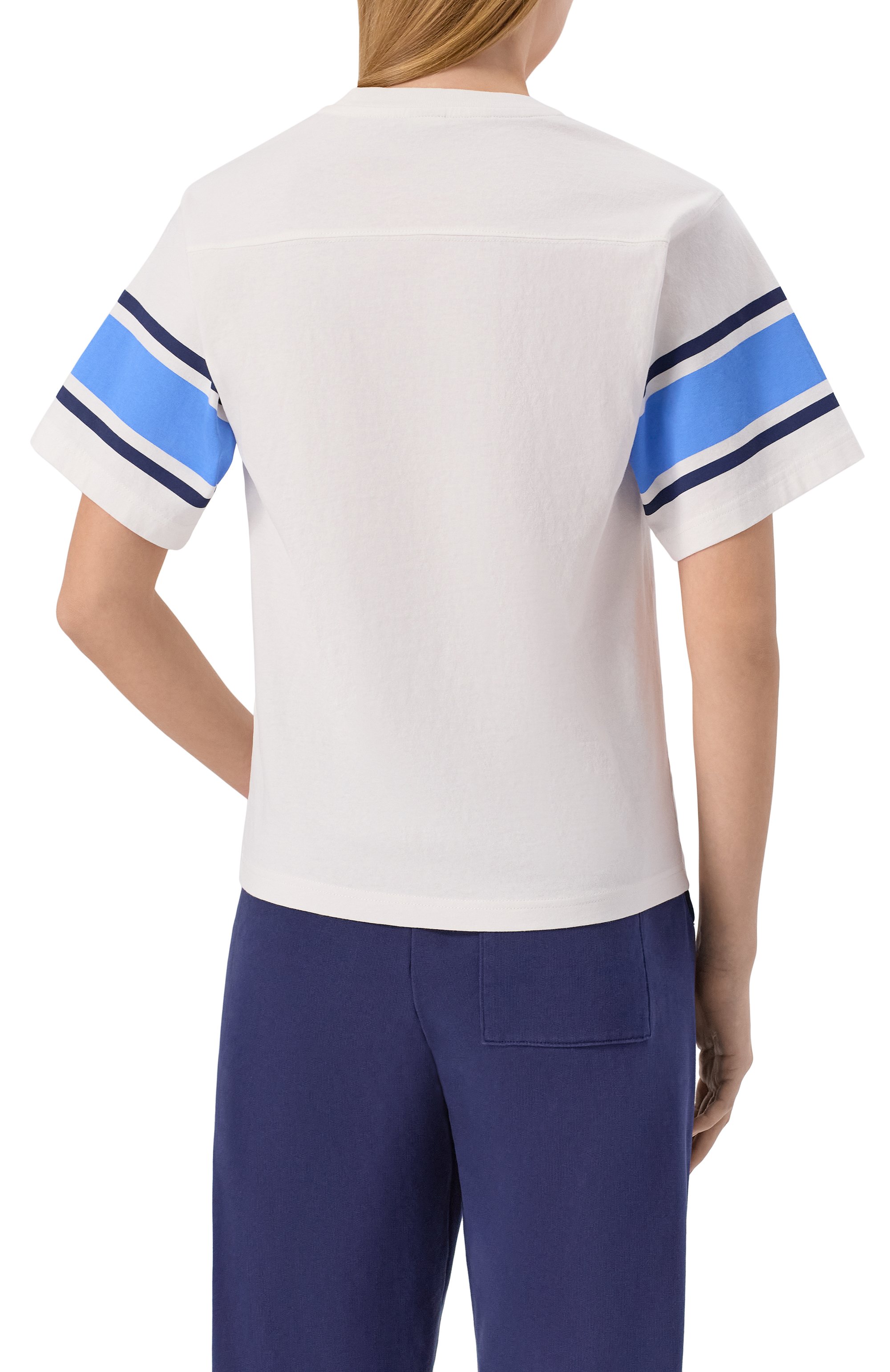 Хлопковая футболка SPORTY AND RICH, арт. T0039620037WH01, фото 4