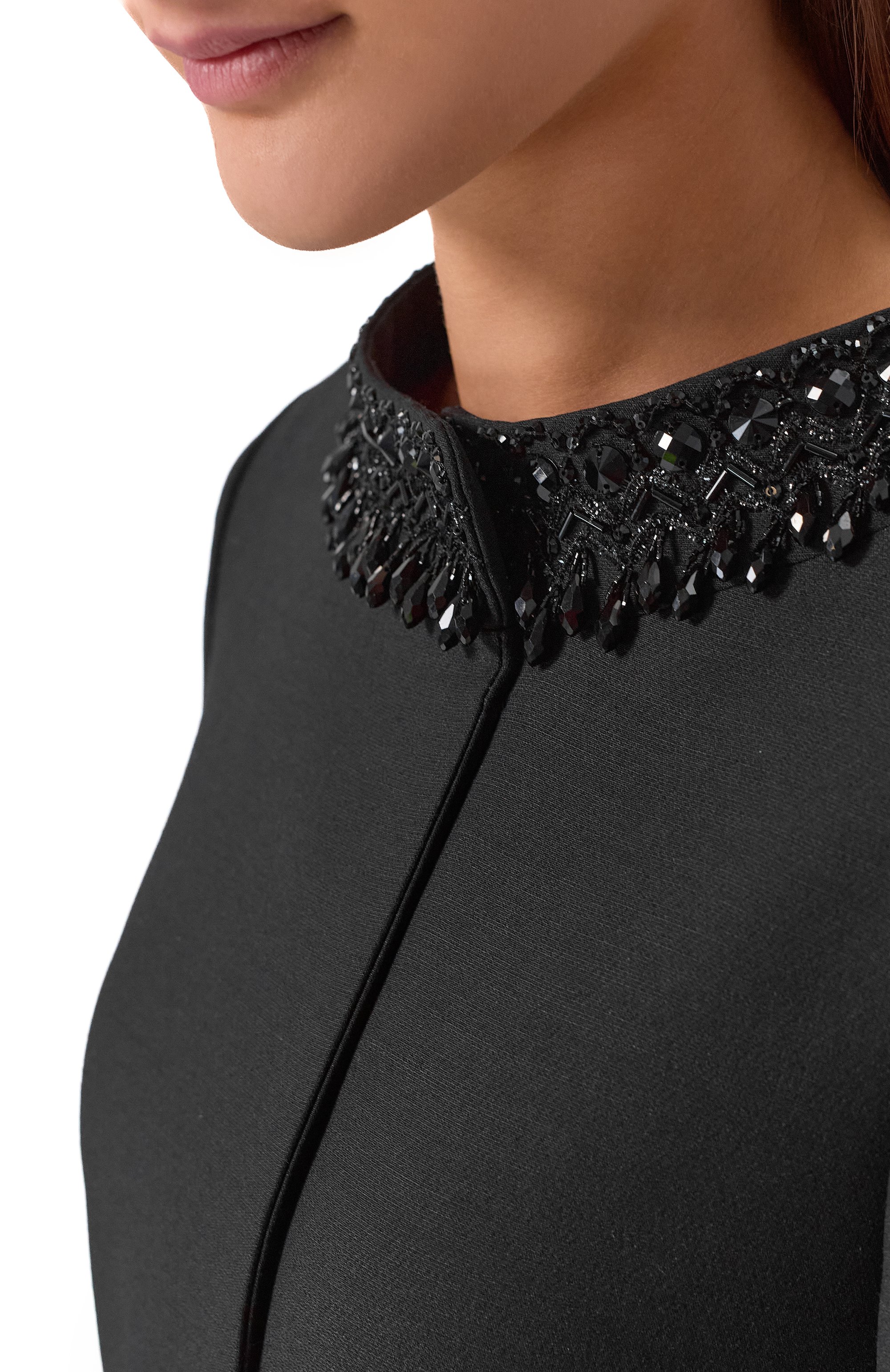 Платье из шерсти и шелка VALENTINO черного цвета по цене 799500 руб., арт. 8B3VAHS1/1CF, фото 4 Платье из шерсти и шелка VALENTINO, арт. 8B3VAHS1/1CF, фото 4