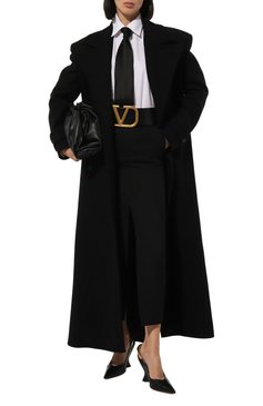 Женские кожаные туфли punta BOTTEGA VENETA черного цвета, арт. 729725/V2EI0 | Фото 2 (Материал внутренний: Натуральная кожа; Драгоценные камни: Проставлено; Каблук высота: Высокий; Материал сплава: Проставлено; Подошва: Плоская; Каблук тип: Фигурный; Материал внешний: Натуральная кожа; Женское Кросс-КТ: Слингбэки)