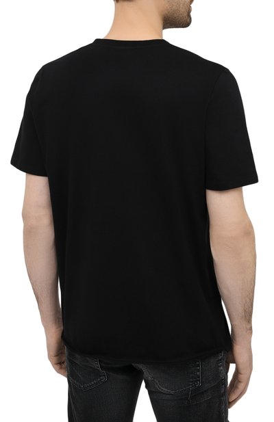 Хлопковая футболка  SAINT LAURENT, арт. 632713/YBWG2, фото 4