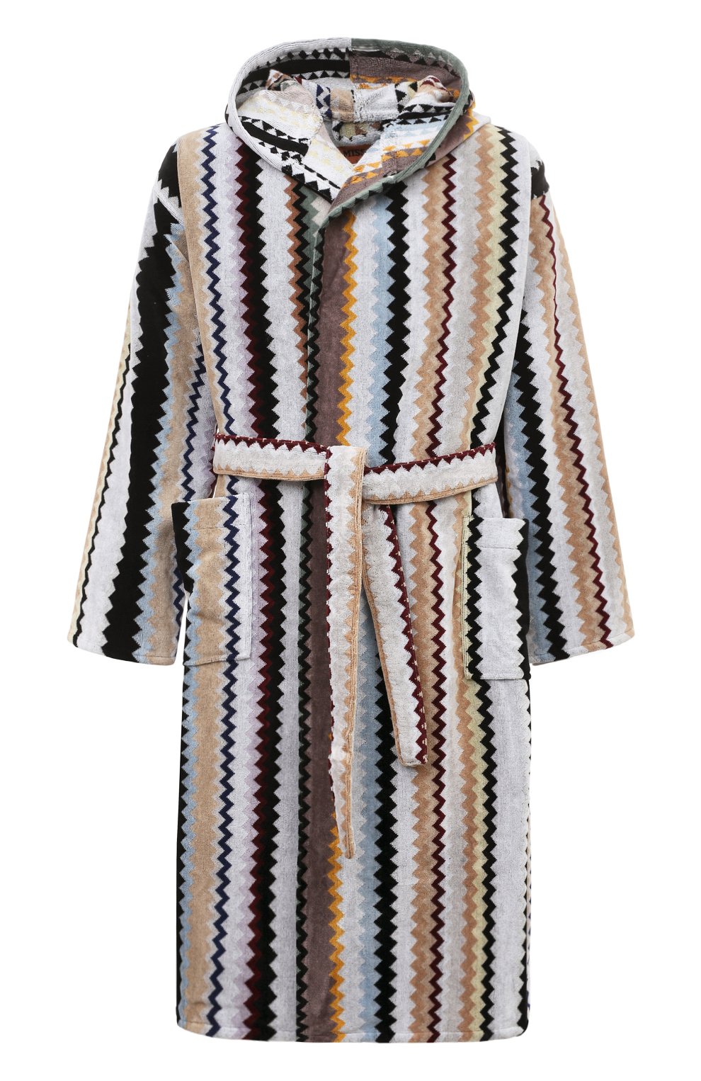Хлопковый халат MISSONI разноцветного цвета по цене 43400 руб., арт. 1C3AC99736/160, фото 1 Хлопковый халат MISSONI, арт. 1C3AC99736/160, фото 1