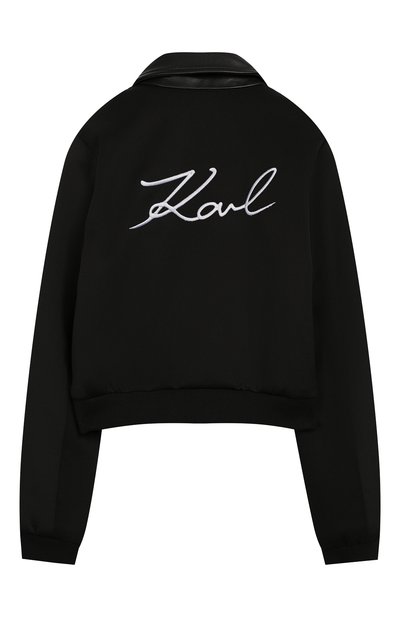 Кожаная куртка с отделкой KARL LAGERFELD KIDS, арт. Z16060/6A-12A, фото 2