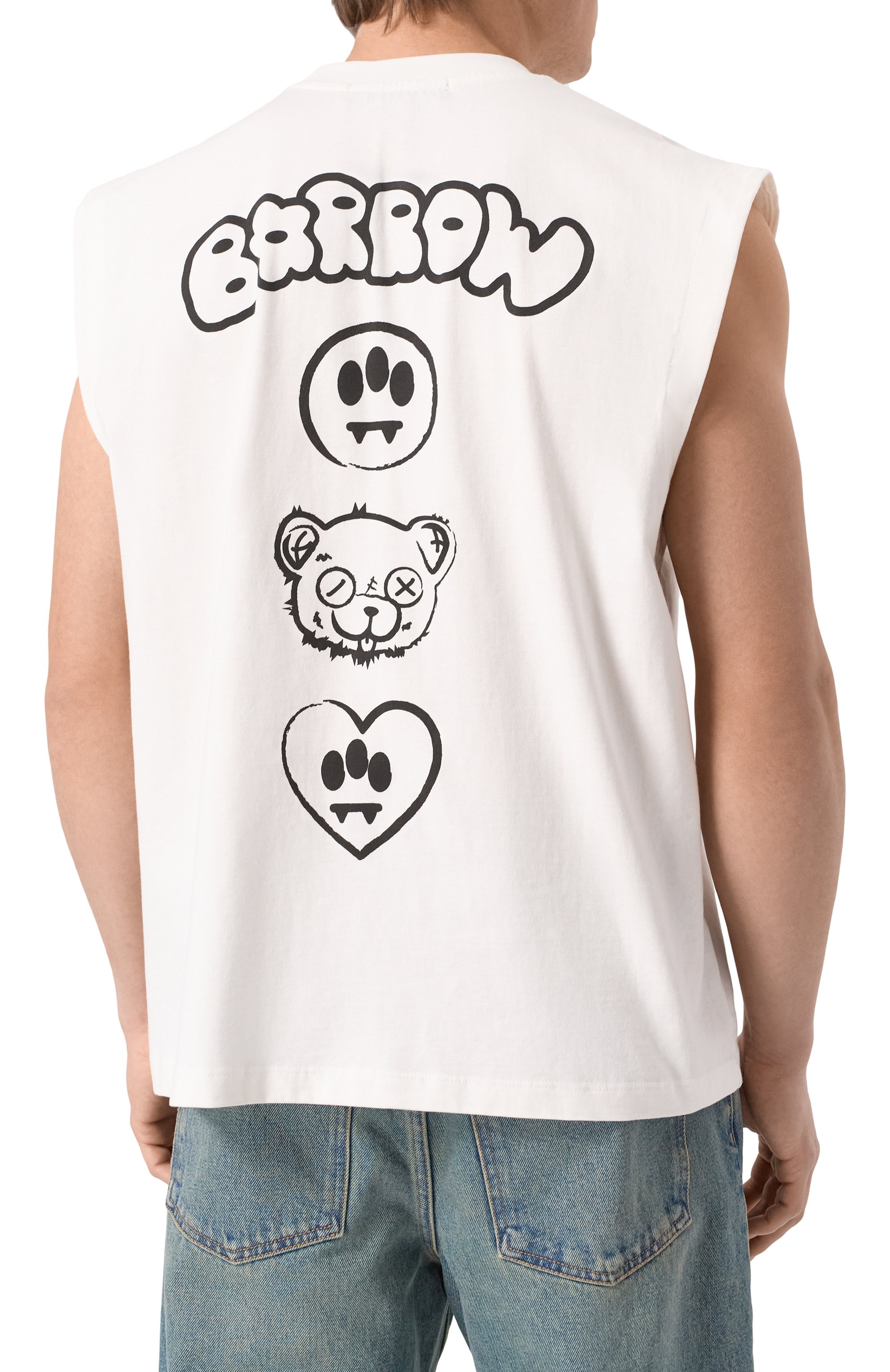 Хлопковая майка BARROW, арт. S5BWMATH160, фото 4