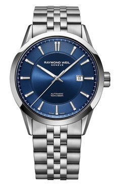 Мужские часы freelancer RAYMOND WEIL бесцветного цвета, арт. 2731-ST-50001 | Фото 1 (Механизм: Автомат; Материал корпуса: Сталь; Региональные ограничения белый список (Axapta Mercury): Не проставлено; Нос: Не проставлено; Цвет циферблата: Синий; Ограничения доставки: m-style)