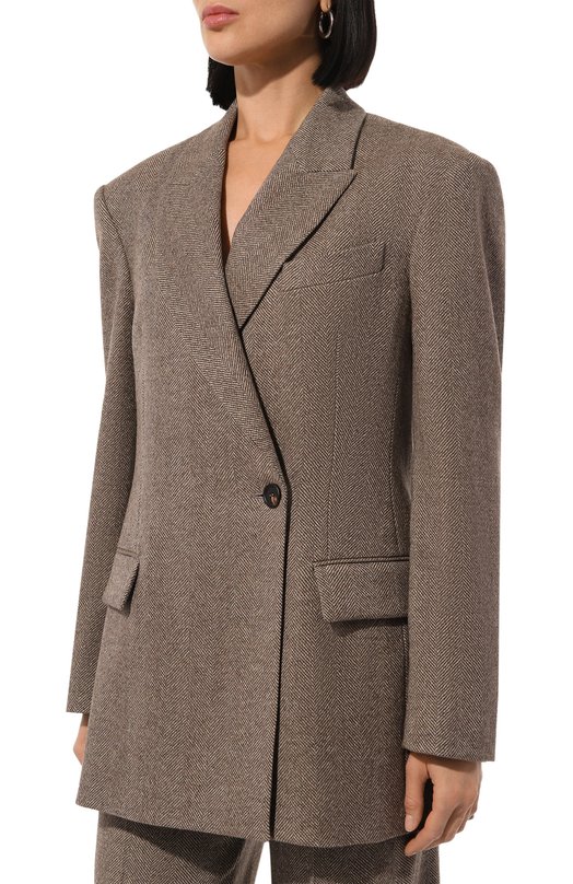 Шерстяной жакет Brunello Cucinelli MB1317163 Бежевый  MB1317163 Фото 3