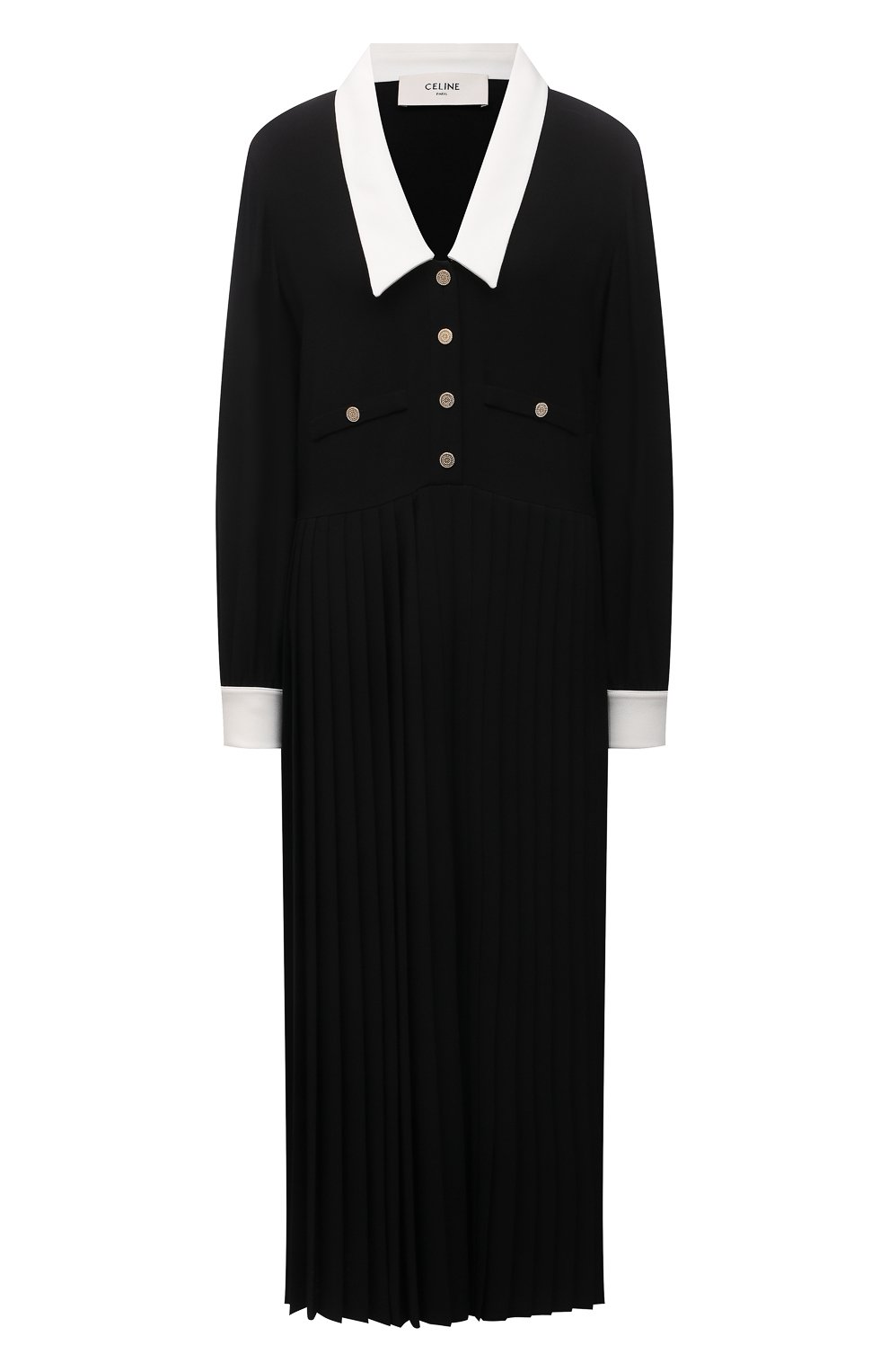 Платье CELINE черного цвета по цене 277500 руб., арт. 2R74B865C, фото 1 Платье CELINE, арт. 2R74B865C, фото 1