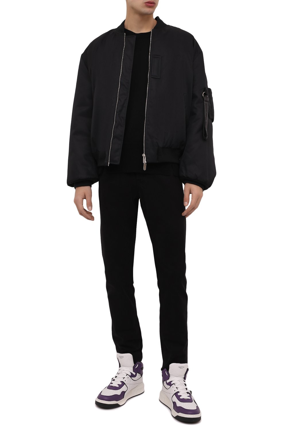 Кожаные кеды one stud VALENTINO, арт. XY2S0E63/NWN, фото 2