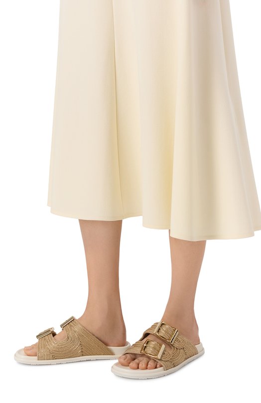 Шлепанцы Thaiti Casadei 2M532B0201/C3044 Золотой  2M532B0201/C3044 Фото 2