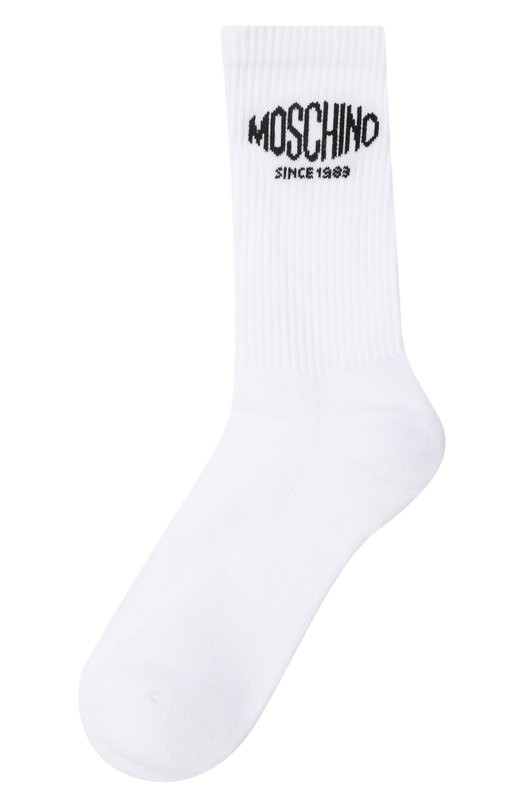 Хлопковые носки Moschino A3403/0598 Белый A3403/0598
