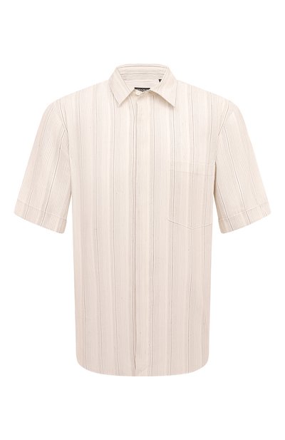 Мужская рубашка изо льна и шелка ZEGNA, арт. UDX45A7/SCP7