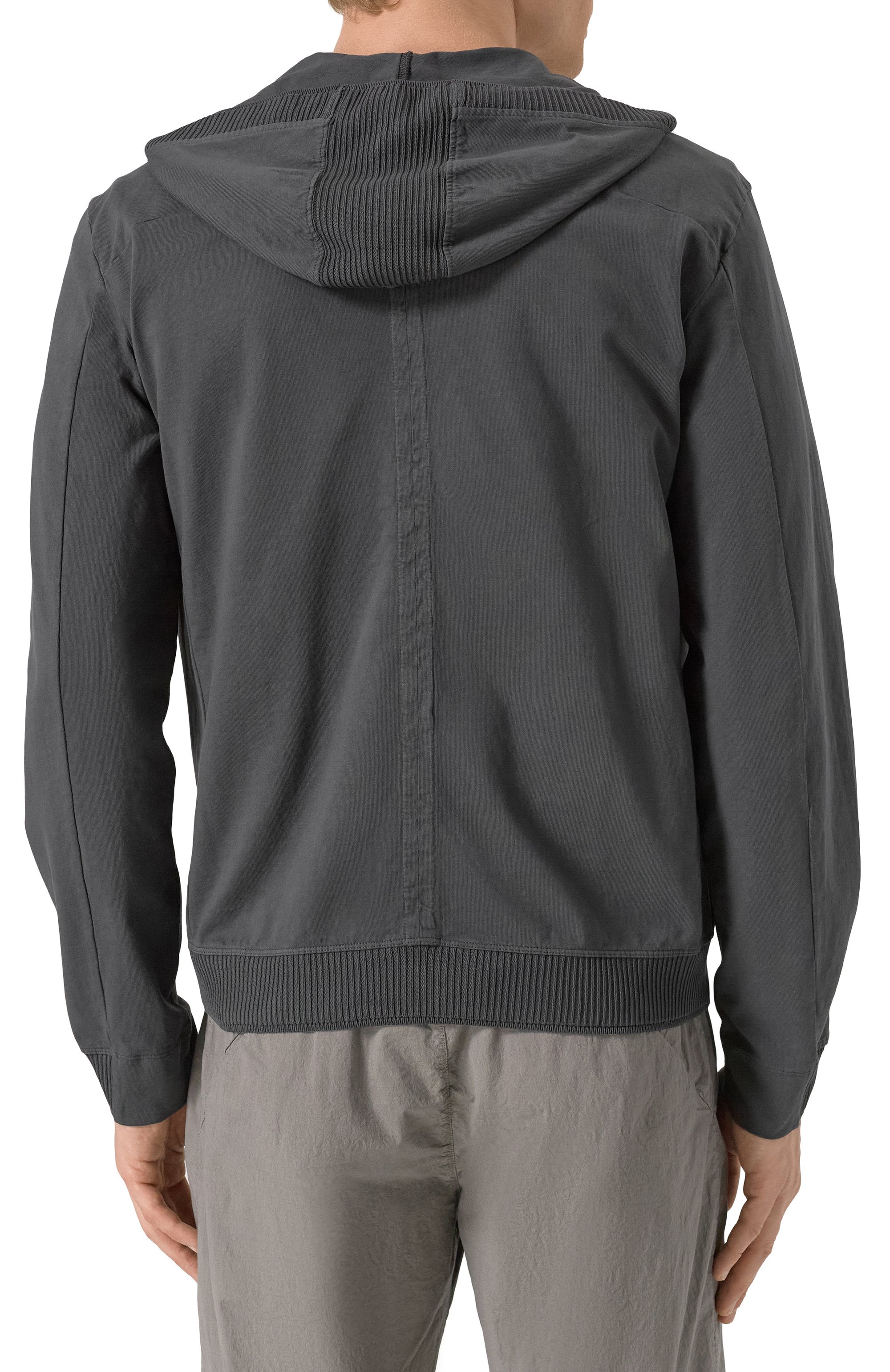 Хлопковая толстовка TRANSIT темно-серого цвета по цене 57100 руб., арт. CFUTRZF151, фото 4 Хлопковая толстовка TRANSIT, арт. CFUTRZF151, фото 4