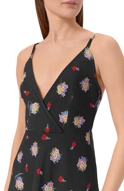 Шелковое платье DOLCE & GABBANA черного цвета по цене 244000 руб., арт. F60GJT/FSA8L, фото 4 Шелковое платье DOLCE & GABBANA, арт. F60GJT/FSA8L, фото 4