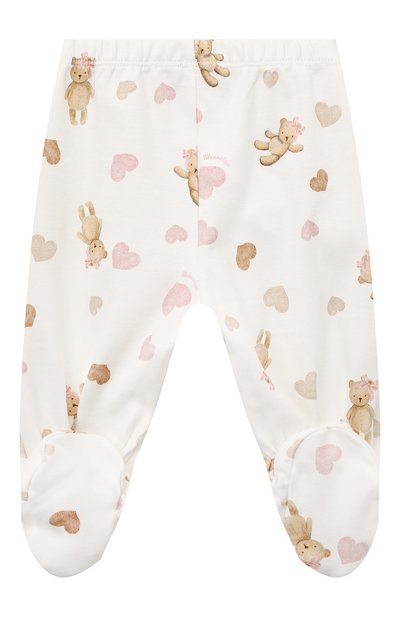 Комплект из распошонки и ползунков MONNALISA белого цвета по цене 17085 руб., арт. 35B507, фото 5 Комплект из распошонки и ползунков MONNALISA, арт. 35B507, фото 5