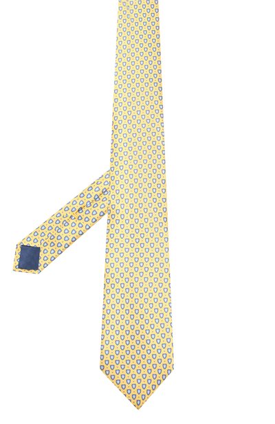 Шелковый галстук CORNELIANI желтого цвета по цене 14800 руб., арт. 85U390-0120333/00, фото 2 Шелковый галстук CORNELIANI, арт. 85U390-0120333/00, фото 2