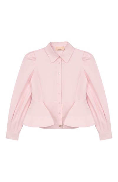 Хлопковая блузка ELISABETTA FRANCHI LA MIA BAMBINA, арт. EFCA2950/CA235