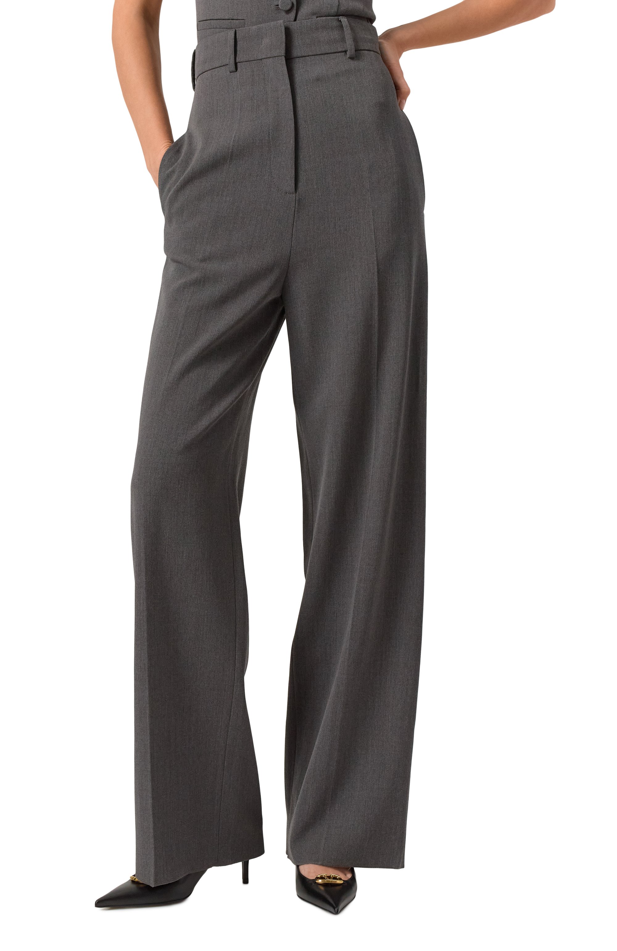 Шерстяные брюки VALENTINO, арт. 5B3RB5Y07CU, фото 3