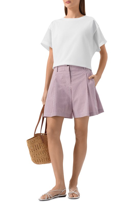 Шорты Brunello Cucinelli MH741DV499 Бордовый  MH741DV499 Фото 2