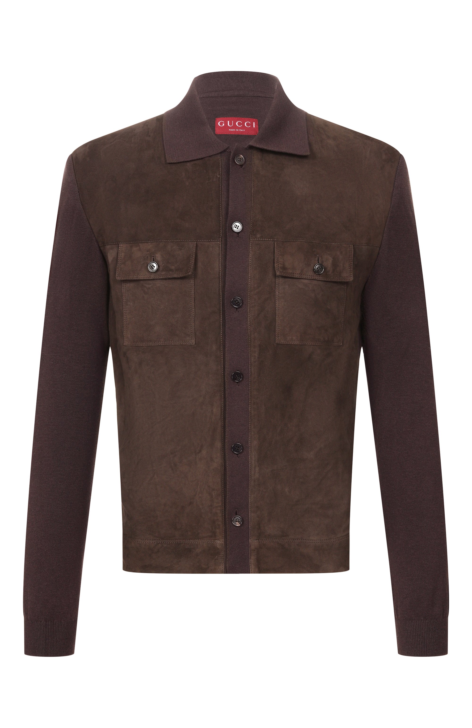 Комбинированная рубашка GUCCI, арт. 847806/XNBB6, фото 1