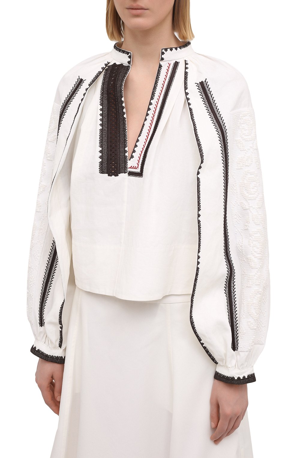 Льняная блузка JIL SANDER, арт. JSPS561380-WS320700A, фото 3