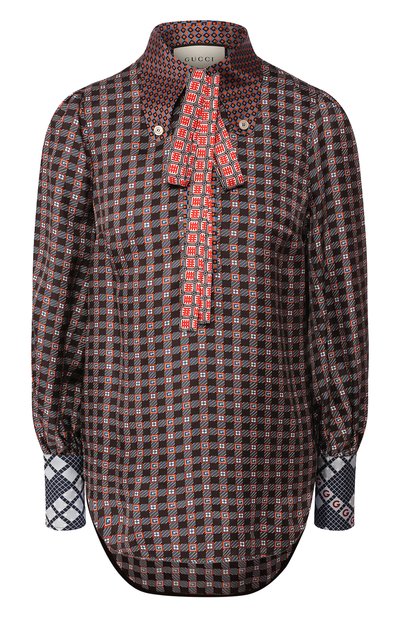 Шелковая блузка GUCCI, арт. 602041/ZADFY, фото 1