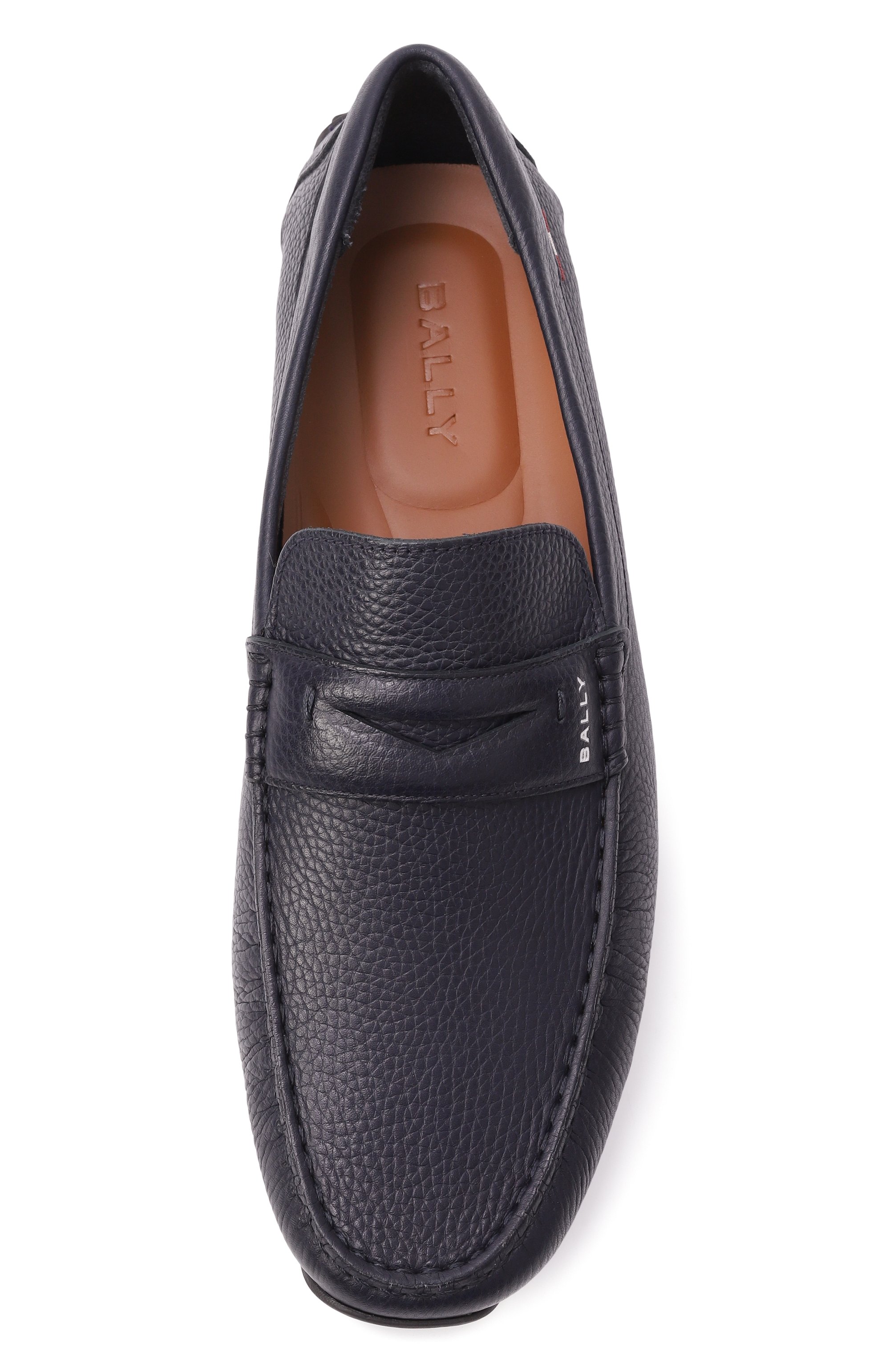 Кожаные мокасины pilot BALLY темно-синего цвета по цене 59950 руб., арт. MSD043/VT740, фото 6 Кожаные мокасины pilot BALLY, арт. MSD043/VT740, фото 6