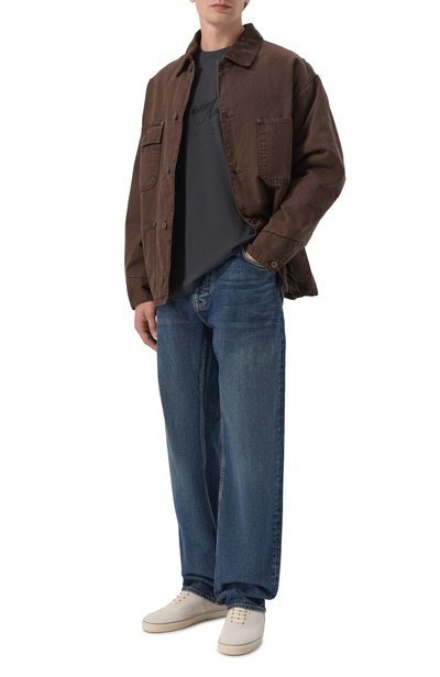 Хлопковая футболка EMPORIO ARMANI черного цвета по цене 26100 руб., арт. EM006411/AF27350, фото 2 Хлопковая футболка EMPORIO ARMANI, арт. EM006411/AF27350, фото 2