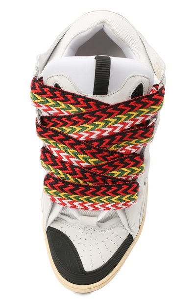 Комбинированные кеды LANVIN белого цвета по цене 99350 руб., арт. FM-SKRK11-DRAG-A20, фото 5 Комбинированные кеды LANVIN, арт. FM-SKRK11-DRAG-A20, фото 5