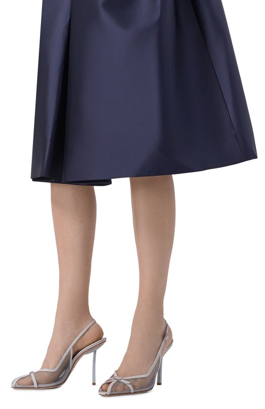 Комбинированные босоножки Vittoria 100 Le Silla 3460D090BXPPNEM Голубой  3460D090BXPPNEM Фото 2