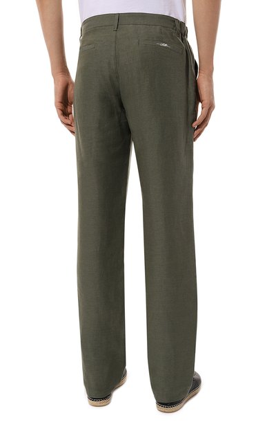 Брюки изо льна и шелка ZILLI, арт. CP801BM0850VZC000, фото 4