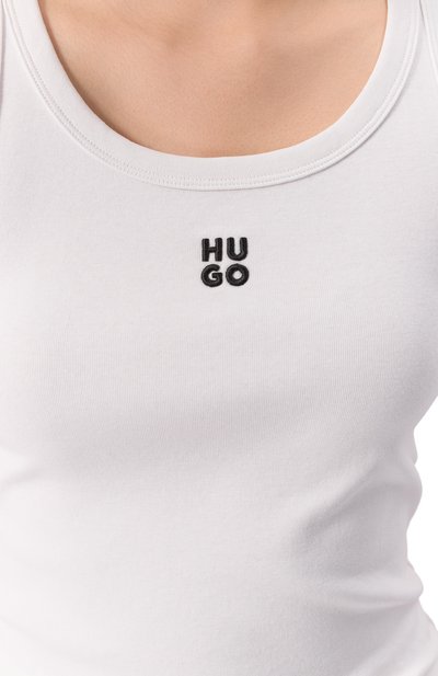 Хлопковая майка HUGO, арт. 50514489, фото 5