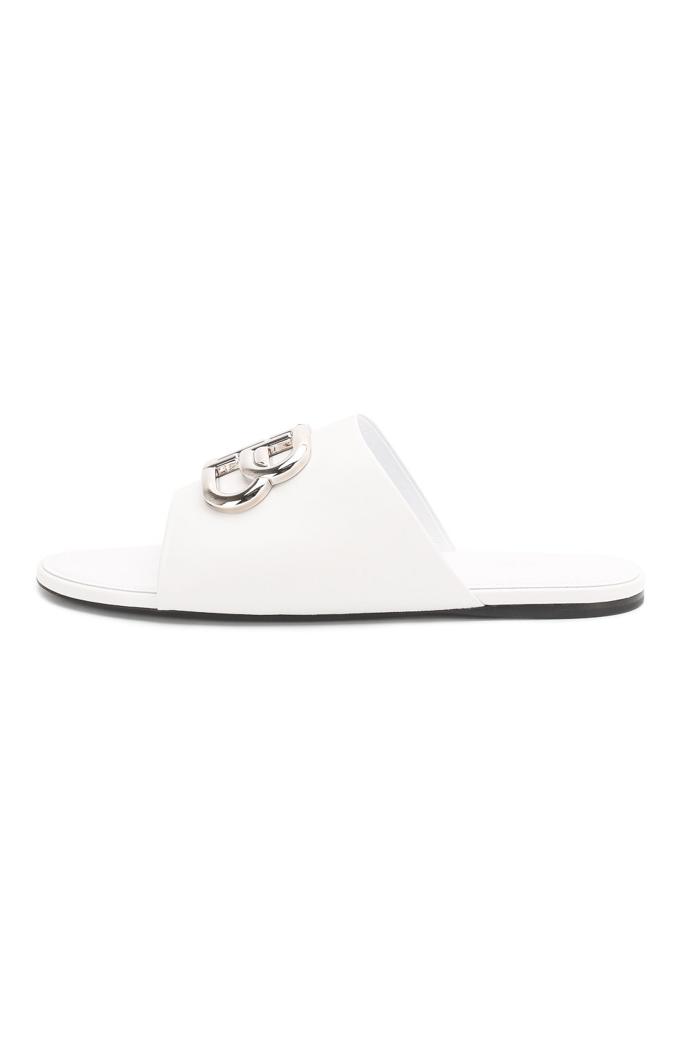 Кожаные шлепанцы oval BALENCIAGA, арт. 604061/WA8F8, фото 3