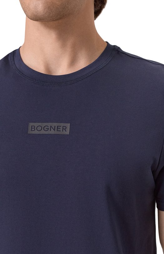 Хлопковая футболка Bogner 58446604 Синий  58446604 Фото 5