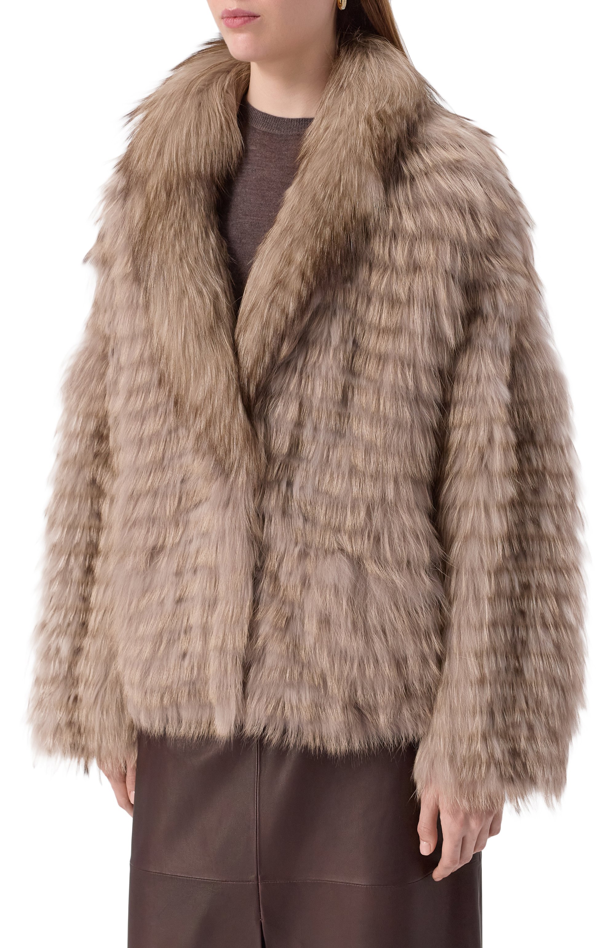 Шуба из лисы SIMONETTA RAVIZZA, арт. F05JA291F1, фото 3