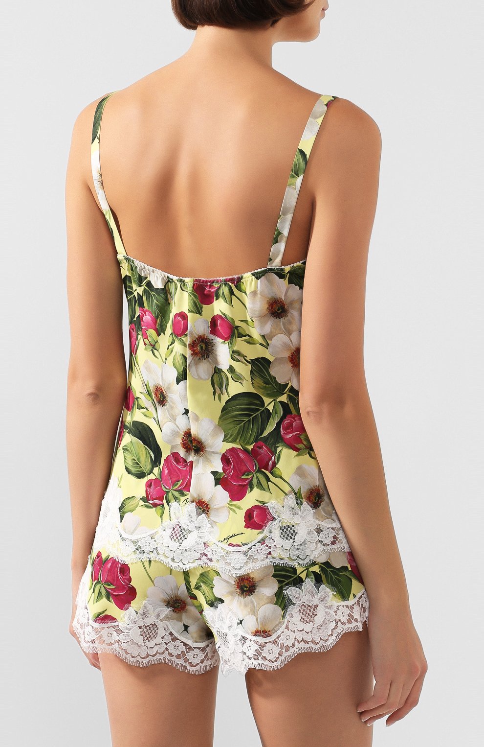 Шелковая майка DOLCE & GABBANA желтого цвета по цене 89950 руб., арт. 07A00T/FSAZV, фото 4 Шелковая майка DOLCE & GABBANA, арт. 07A00T/FSAZV, фото 4