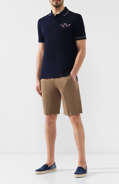 Шорты из смеси хлопка и льна PAUL&SHARK, арт. E19P4142, фото 2