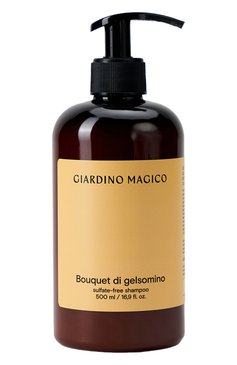 Бессульфатный шампунь с пептидами шелка bouquet di gelsomino (500ml) GIARDINO MAGICO бесцветного цвета, арт. 4640200324177 | Фото 1 (Тип продукта: Шампуни; Региональные ограничения белый список (Axapta Mercury): Не проставлено; Назначение: Для волос; Нос: Не проставлено)