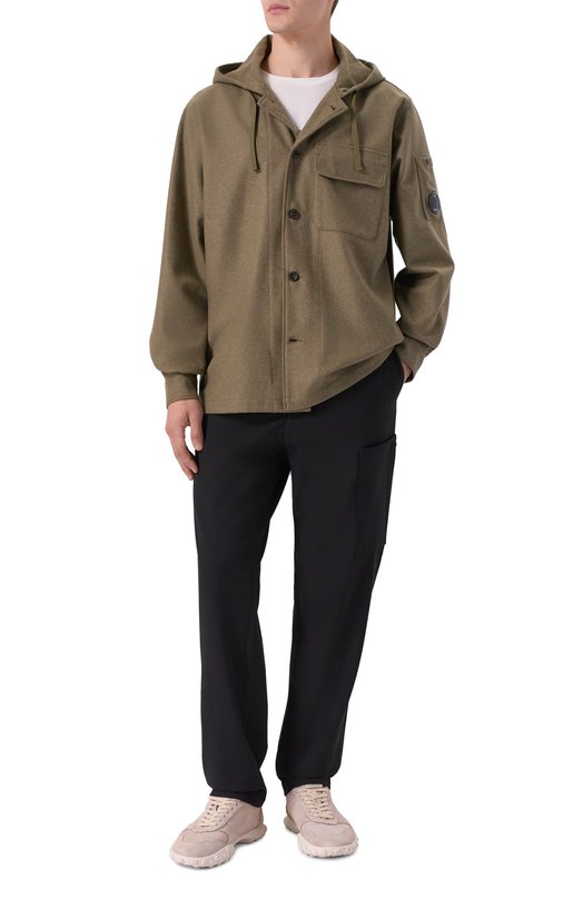 Шерстяная рубашка C.P. Company 19CM0S272A110498A Хаки  19CM0S272A110498A Фото 2