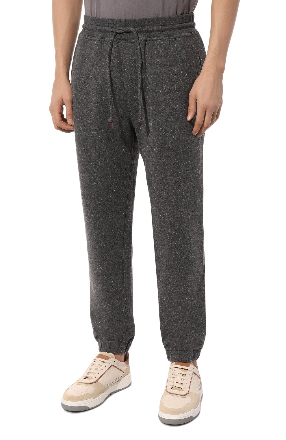 Джоггеры из хл�опка и шелка BRUNELLO CUCINELLI, арт. MTU22B2206, фото 3