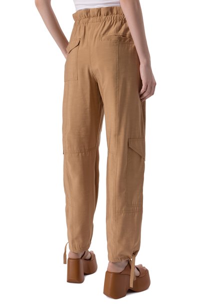 Брюки-карго из вискозы GANNI, арт. W0331/6564, фото 4