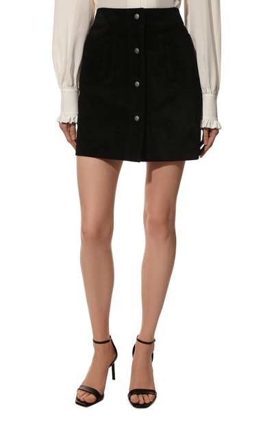 Замшевая юбка SAINT LAURENT, арт. 602763/YC2AY, фото 3