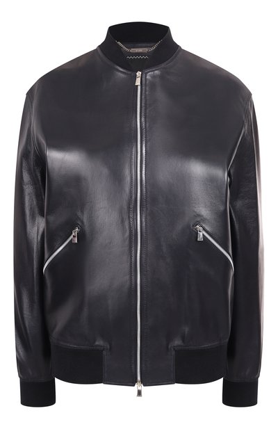 Женский кожаный бомбер KITON, арт. D59674K0920F01