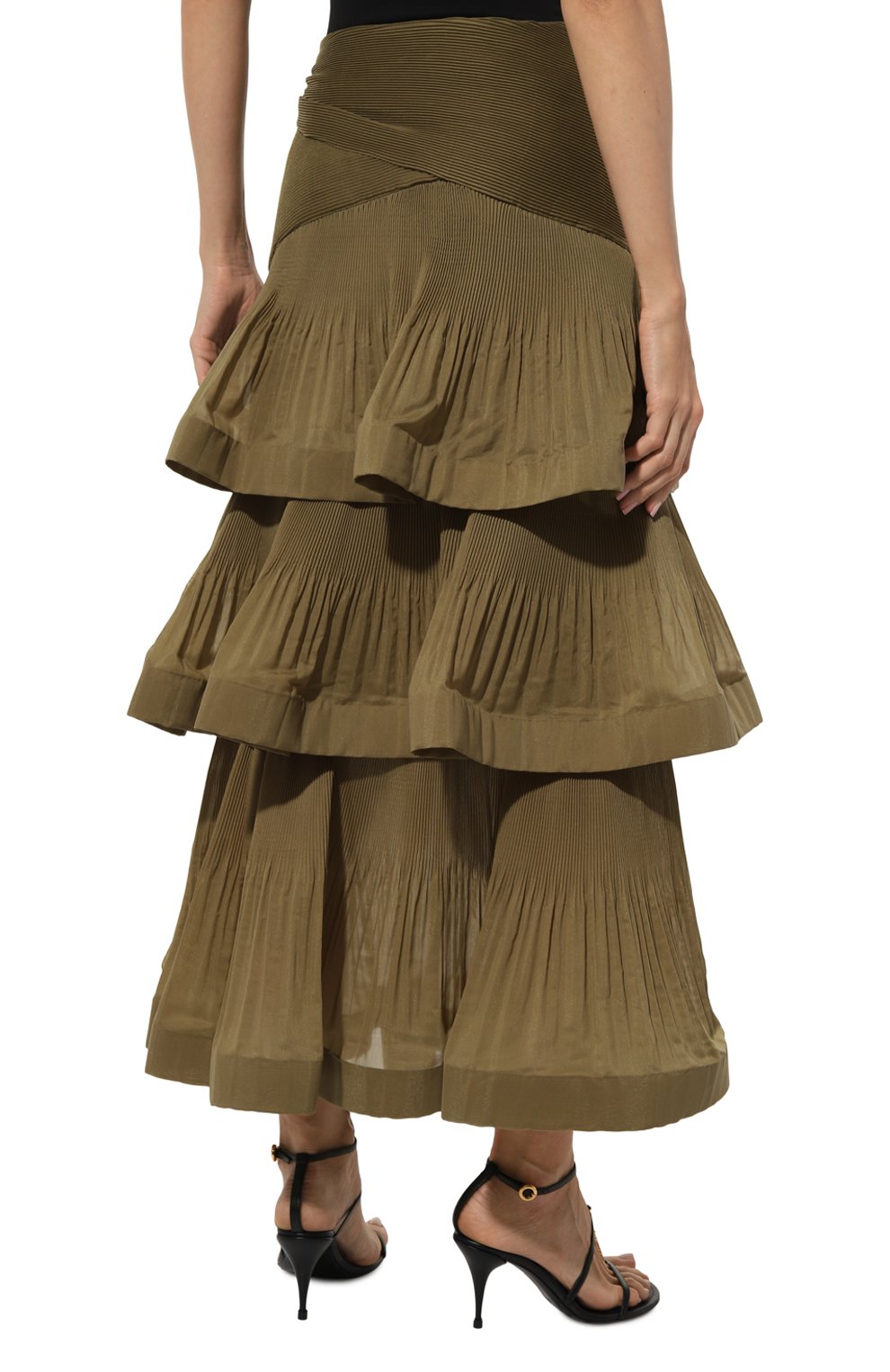 Юбка ZIMMERMANN хаки цвета по цене 99500 руб., арт. 4891SRS24, фото 4 Юбка ZIMMERMANN, арт. 4891SRS24, фото 4