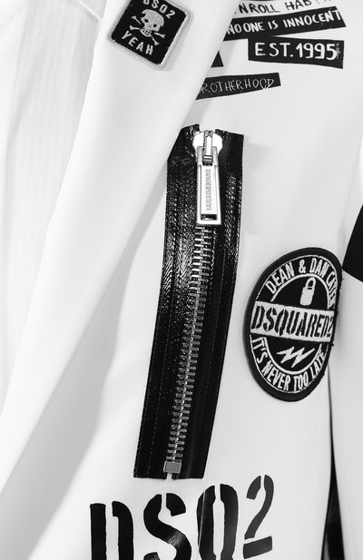 Хлопковый пиджак DSQUARED2 разноцветного цвета по цене 133000 руб., арт. S71BN0759/S49842, фото 5 Хлопковый пиджак DSQUARED2, арт. S71BN0759/S49842, фото 5